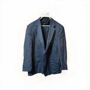 MENS BLACK/ GRAY SUIT BY CROFT & BARROW JACKET SIZE‎ 46R AND WAIST 40" X 30"